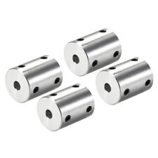 4pcs 5mm to 8mm Bore Rigid Coupling 25mm Length 20mm Diameter Couplers Silver picture