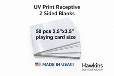 50pcs 2-Sided UV Print Receptive .030