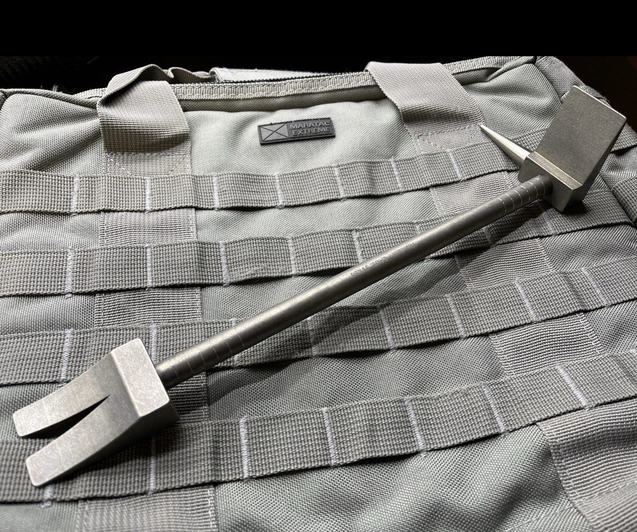 RARE 12in Military Contract Titanium EDC Halligan Bar Police Tool Entry Pry LE RARE 12in Military Contract Titanium EDC Halligan Bar Police Tool Entry Pry LE