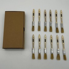 12pk Osborn 70150 Varnish Paint Brush Bristle Wood 1/2 BS X 1/4” Th X 1-3/4” Trm picture