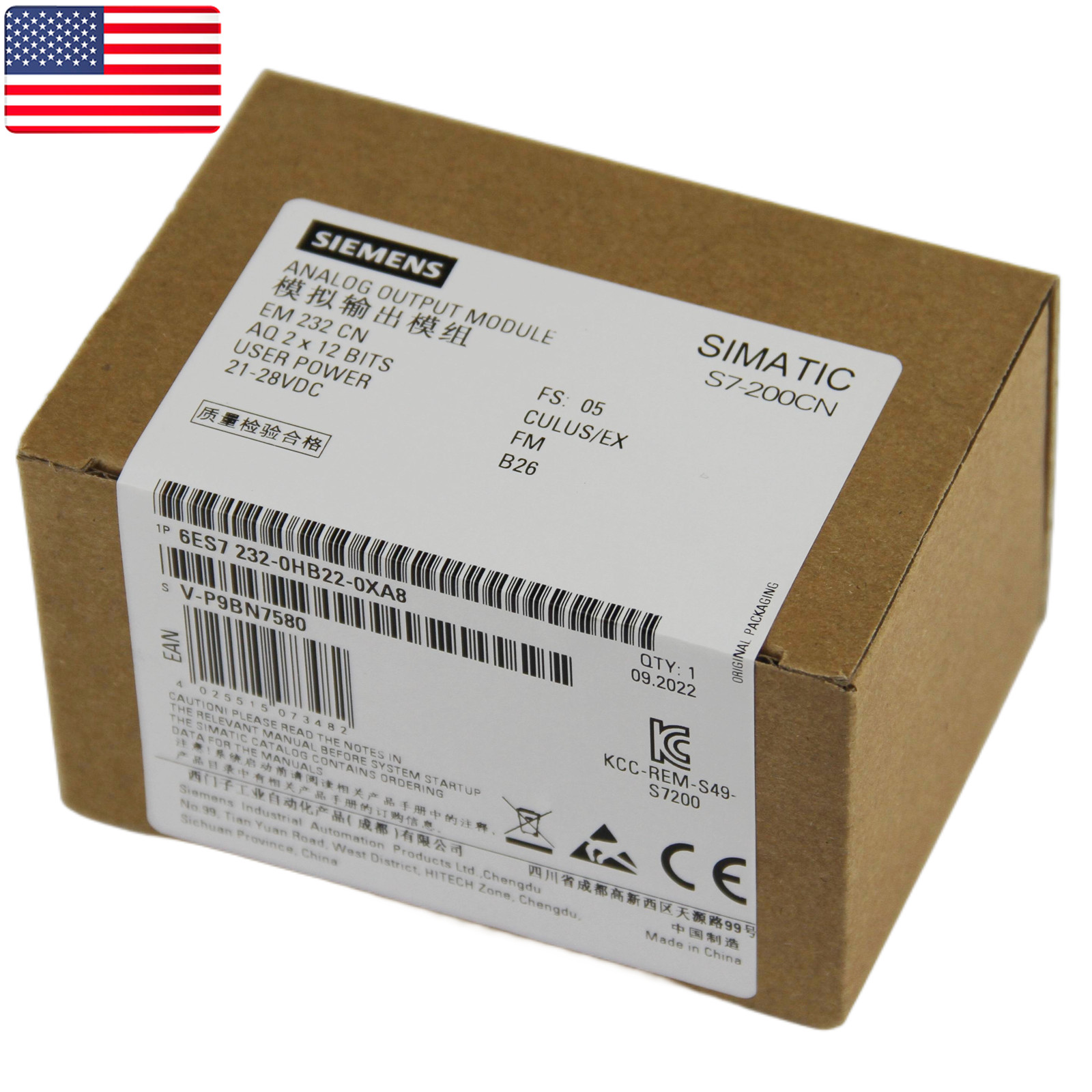 New SIEMENS 6ES7 232-0HB22-0XA8 6ES7232-0HB22-0XA8 Extension Module - US Stock