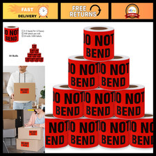 100 Fragile Do Not Bend Stickers 3x5 Inch for Shipping, Warehouse & Logistics picture