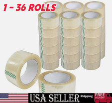 1-36 Rolls Shipping Packaging Box Packing Sealing Tape 1.8 mil 2
