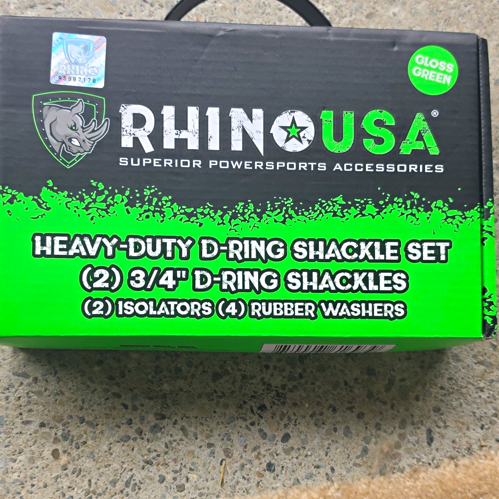 Rhino USA Heavy-Duty D-Ring Shackle Set 3/4\ Rhino USA Heavy-Duty D-Ring Shackle Set 3/4\