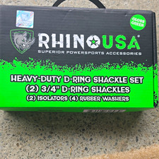 Rhino USA Heavy-Duty D-Ring Shackle Set 3/4