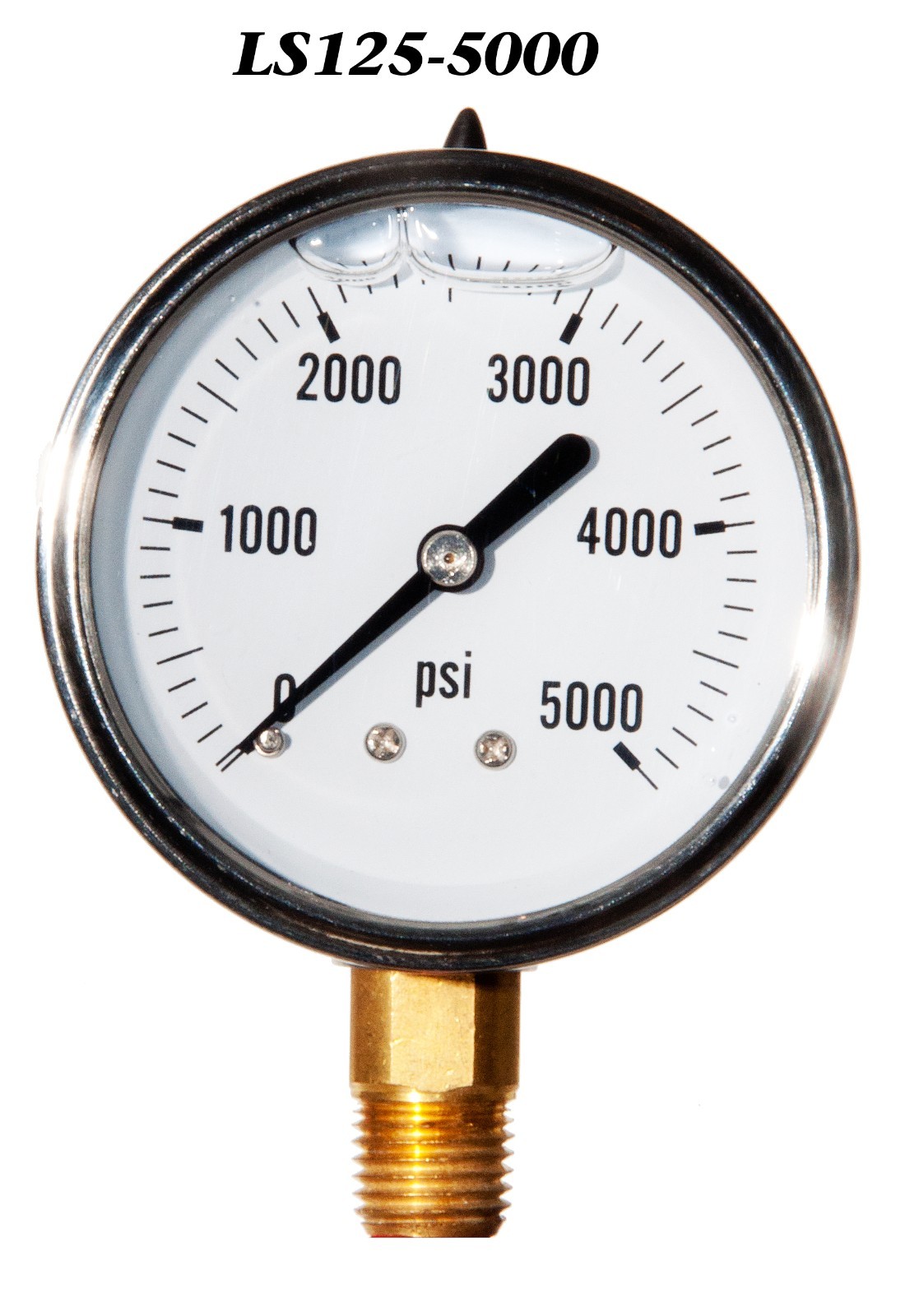 Pressure Gauge Liquid Filled 0-5000 PSI ,2.5” Face, 1/4 Pressure Gauge Liquid Filled 0-5000 PSI ,2.5” Face, 1/4