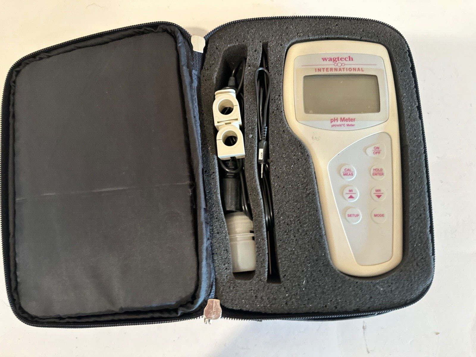 Wagtech Palintest Portable pH/mV/°C Meter Probes Case Water Lab Test Kit Wagtech Palintest Portable pH/mV/°C Meter Probes Case Water Lab Test Kit