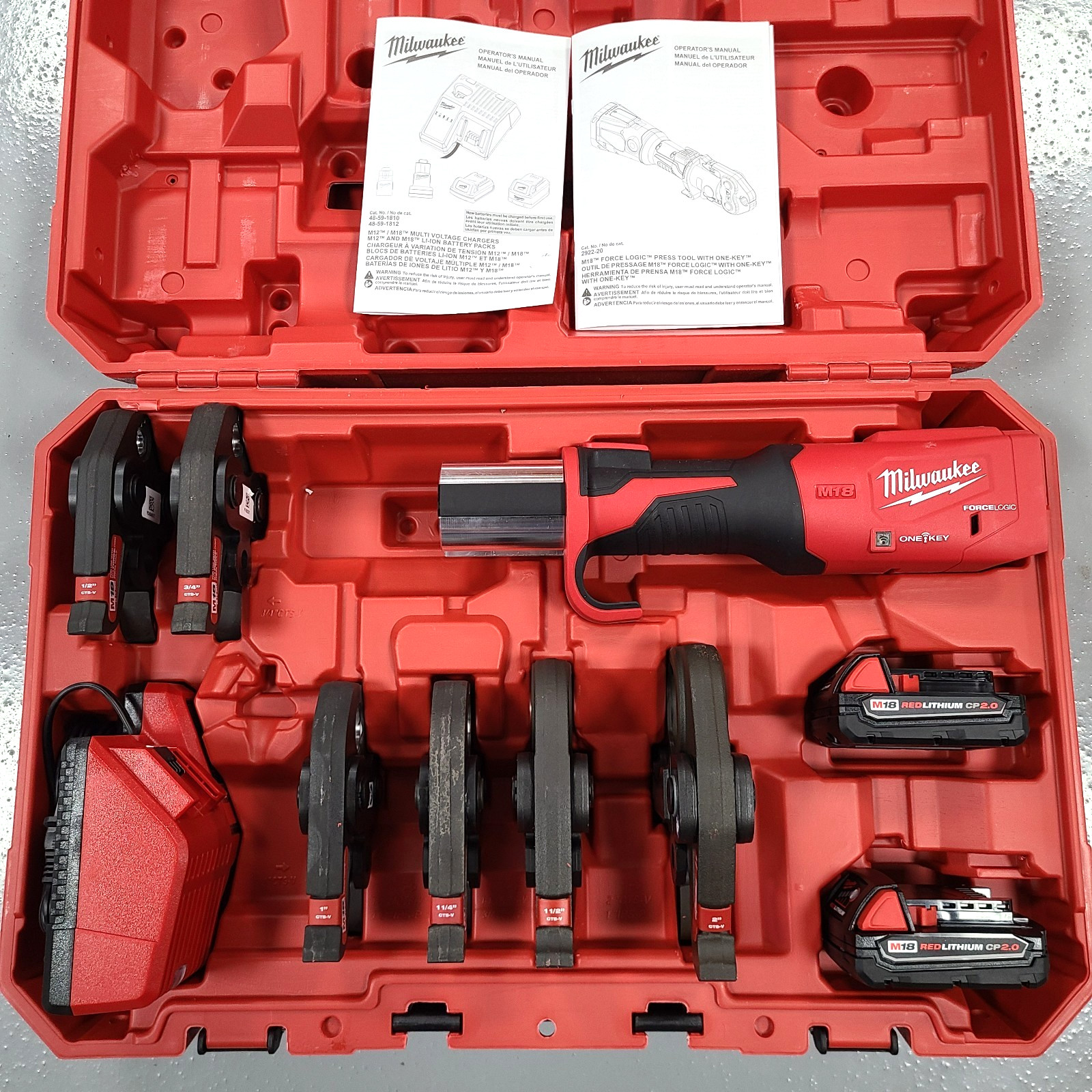 FACTORY RECONDITIONED Milwaukee 2922-22 M18 FORCE LOGIC Press Tool Kit w/ONE-KEY FACTORY RECONDITIONED Milwaukee 2922-22 M18 FORCE LOGIC Press Tool Kit w/ONE-KEY