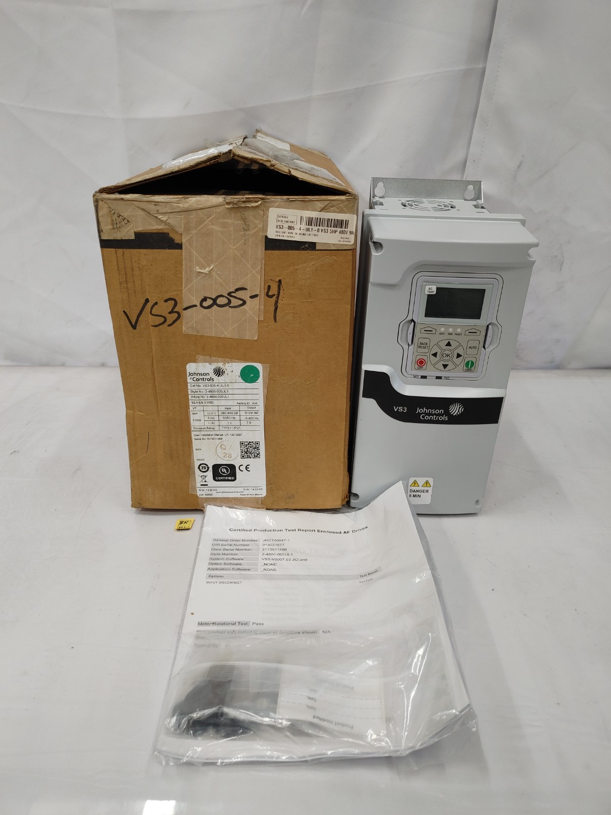 Johnson Controls VS3-005-4-UL1-0 HVAC Control Motor Johnson Controls VS3-005-4-UL1-0 HVAC Control Motor