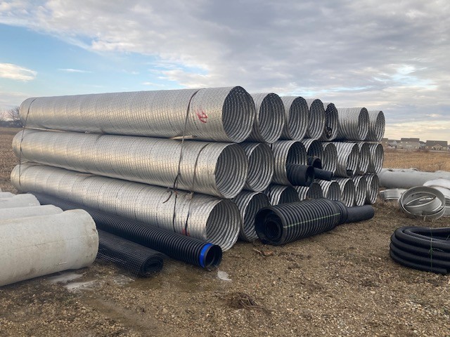 Corrugated Perforated 36in by 25ft galvanized Pipe for Culvert or UDS