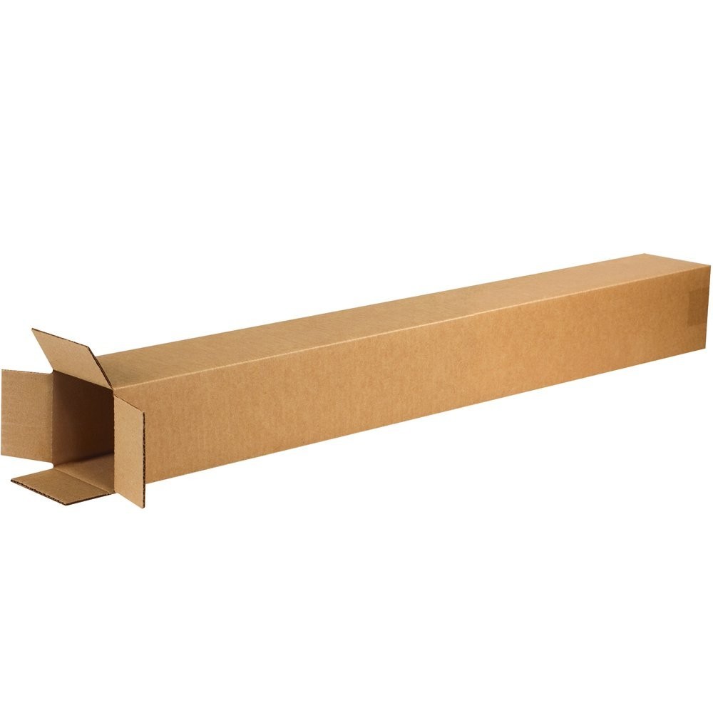 BOX USA 4x4x40in Shipping Boxes 25PK Corrugated Mailing Storage BOX USA 4x4x40in Shipping Boxes 25PK Corrugated Mailing Storage