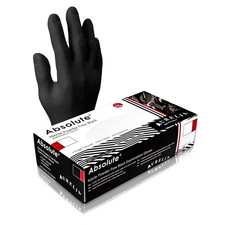 2000 (10 boxes) Nitrile Gloves Large Size Case of 3.2 Mil Aurelia Absolute Black picture