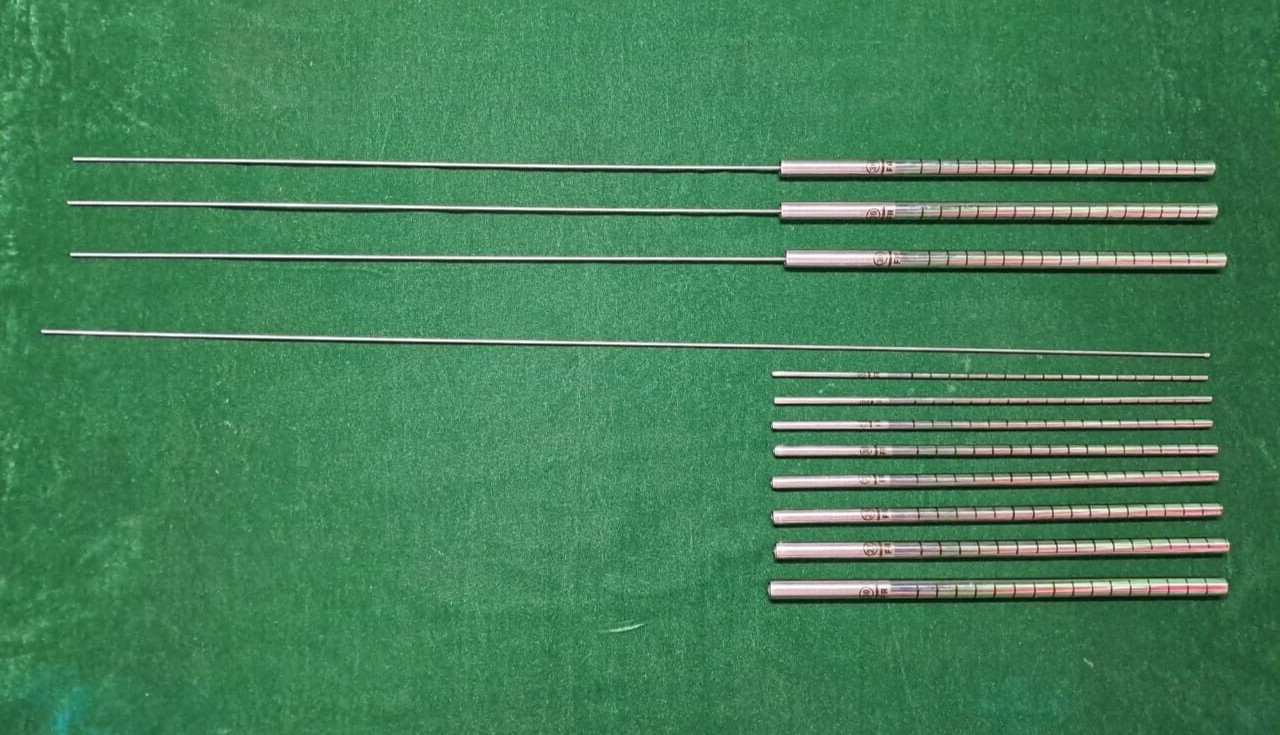 4 Set Laparoscopic PCNL/Alkine Telescopic Metal Dilator Set Reusable Instruments 4 Set Laparoscopic PCNL/Alkine Telescopic Metal Dilator Set Reusable Instruments