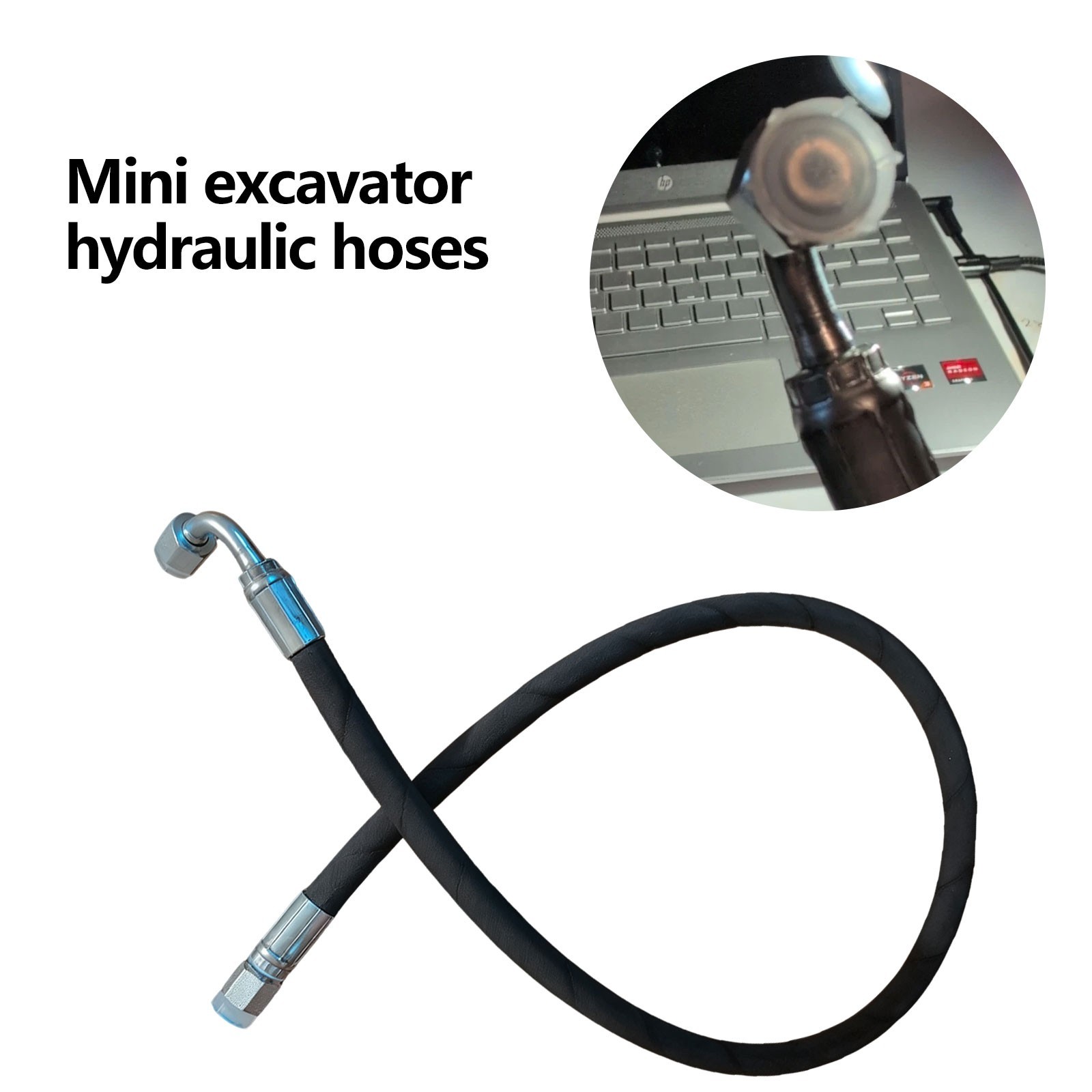 Agt Miva Chinese Mini Excavator Hydraulic Hose M14x1.5 X 36 Agt Miva Chinese Mini Excavator Hydraulic Hose M14x1.5 X 36