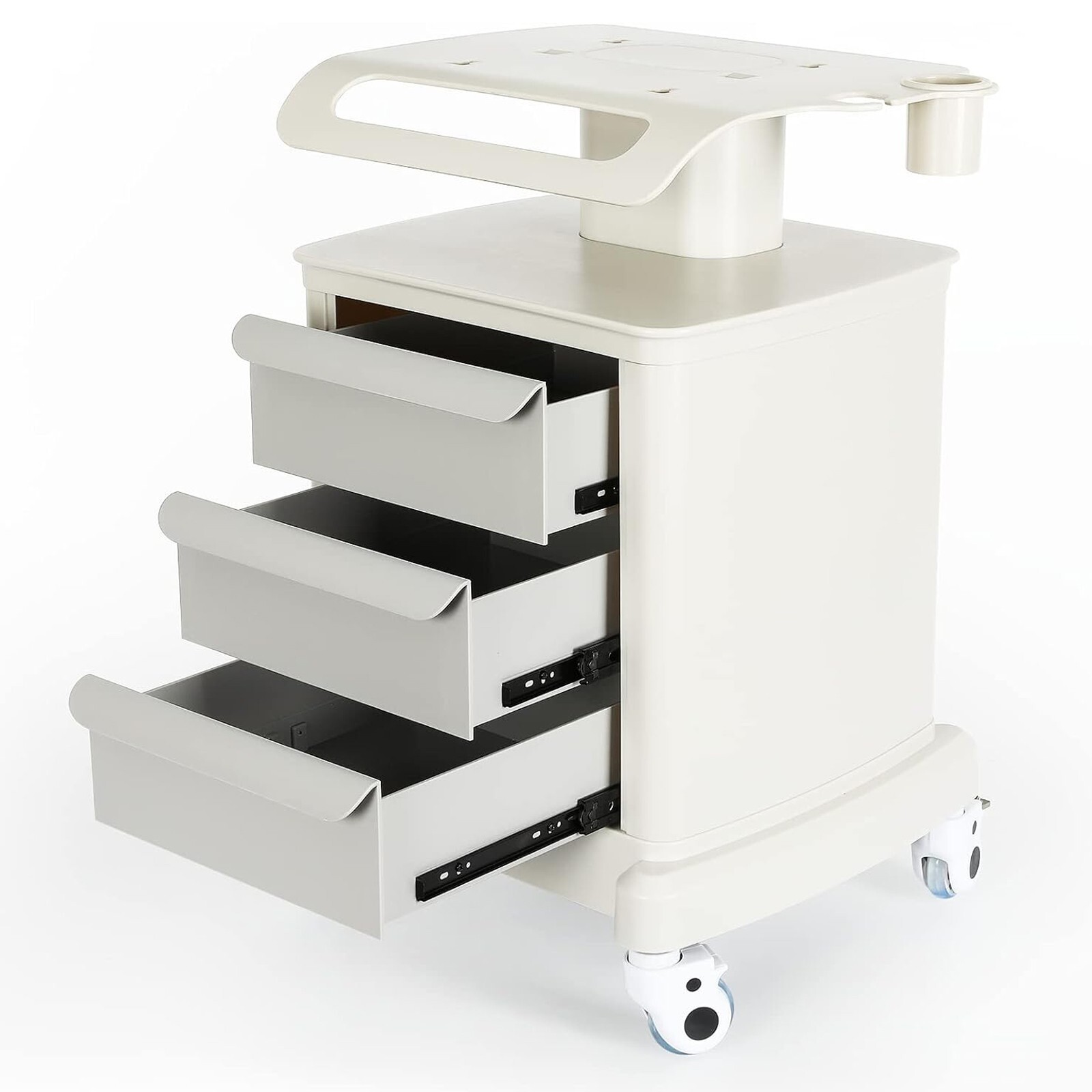 Medical Carts with Wheels,110LBS Load Mobile Ultrasound Trolley Cart for Hospita Medical Carts with Wheels,110LBS Load Mobile Ultrasound Trolley Cart for Hospita