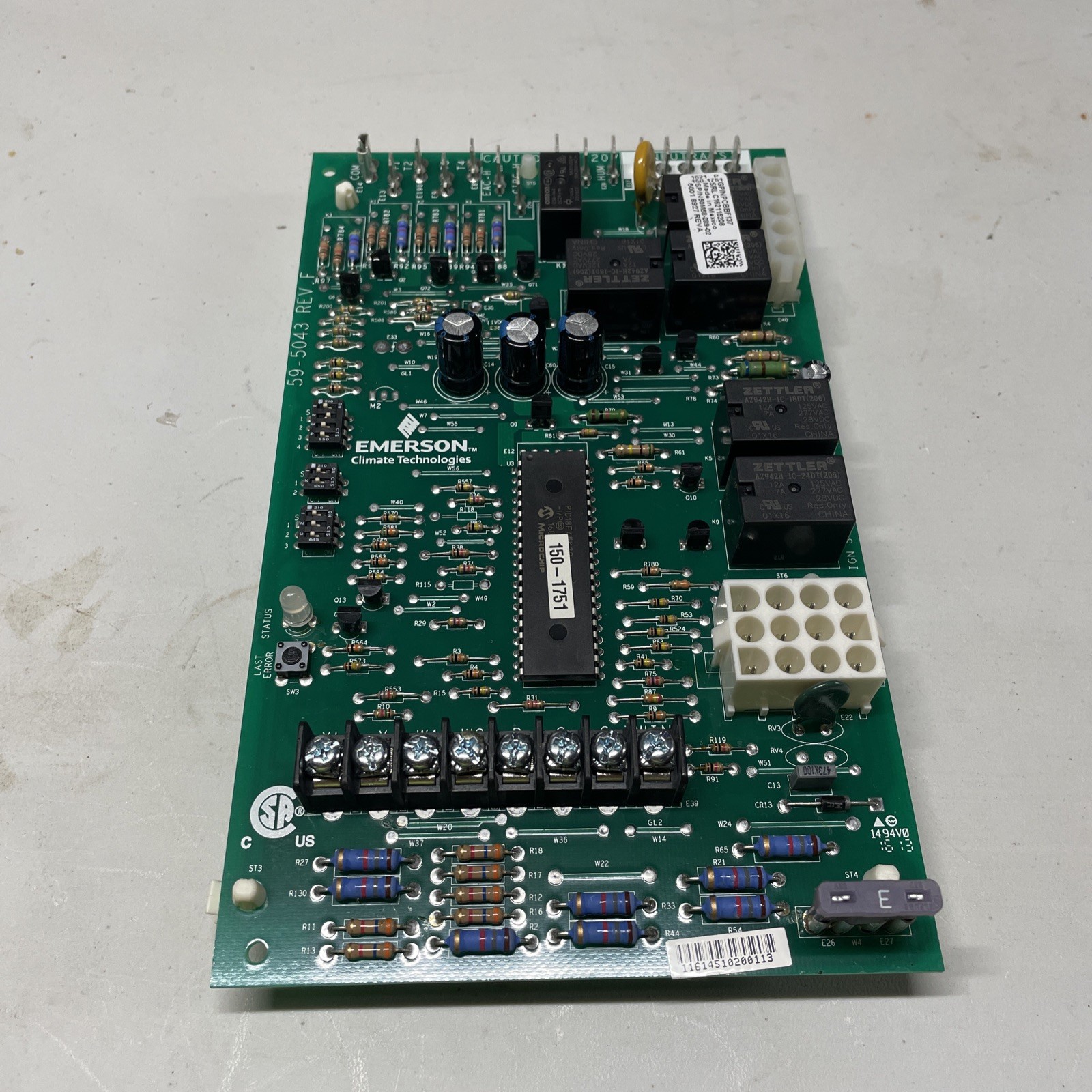 EMERSON GP/N-PCBBF137 50M58-289-02 5001 8927 REV A Goodman Circuit Board EMERSON GP/N-PCBBF137 50M58-289-02 5001 8927 REV A Goodman Circuit Board