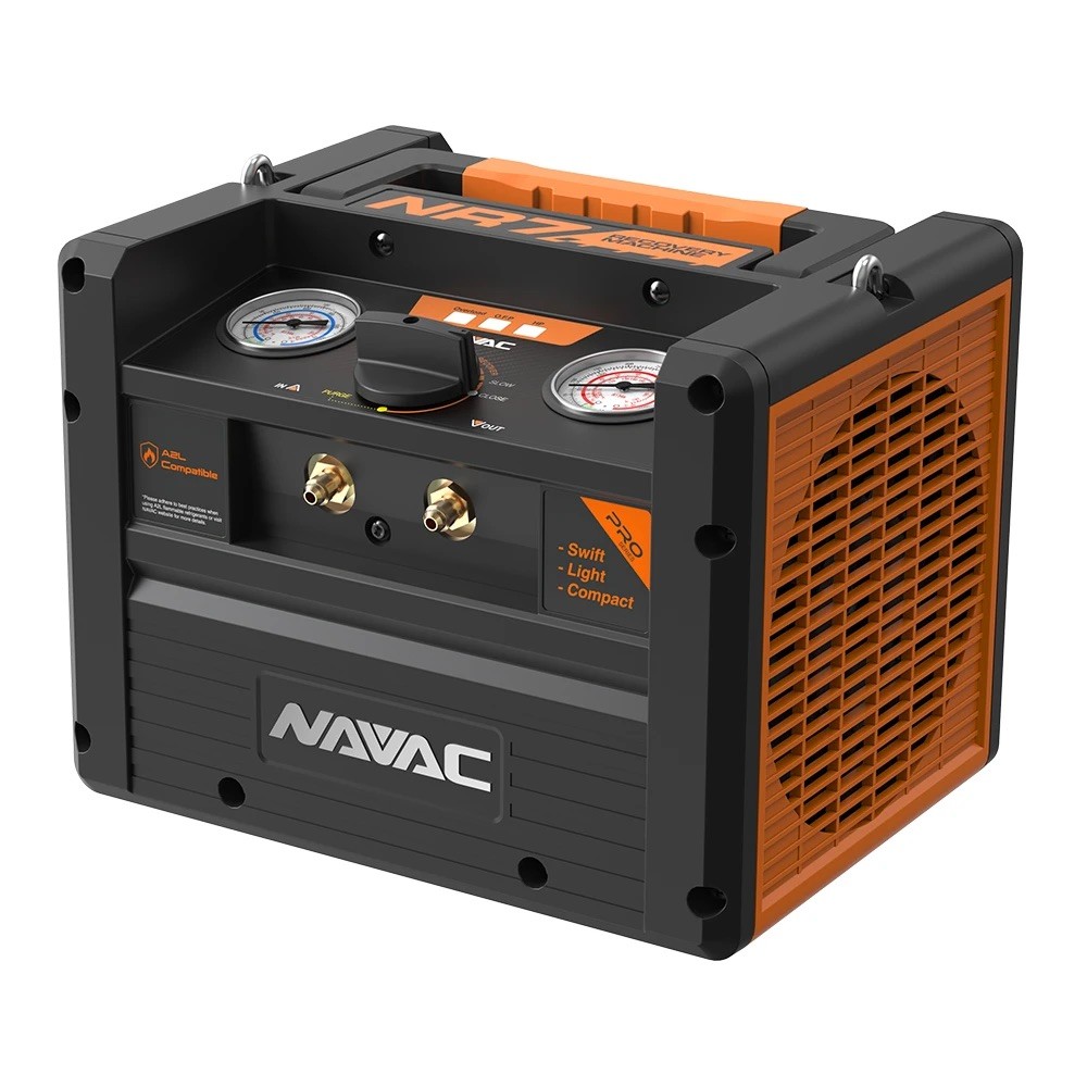 Navac NR7 Refrigerant Recovery Machine Twin Cylinder A2L HVAC Oil-Free NR-7 Navac NR7 Refrigerant Recovery Machine Twin Cylinder A2L HVAC Oil-Free NR-7