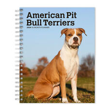 Browntrout American Pit Bull Terriers 2024 6 x 7.75 Inch Engagement Planner w picture