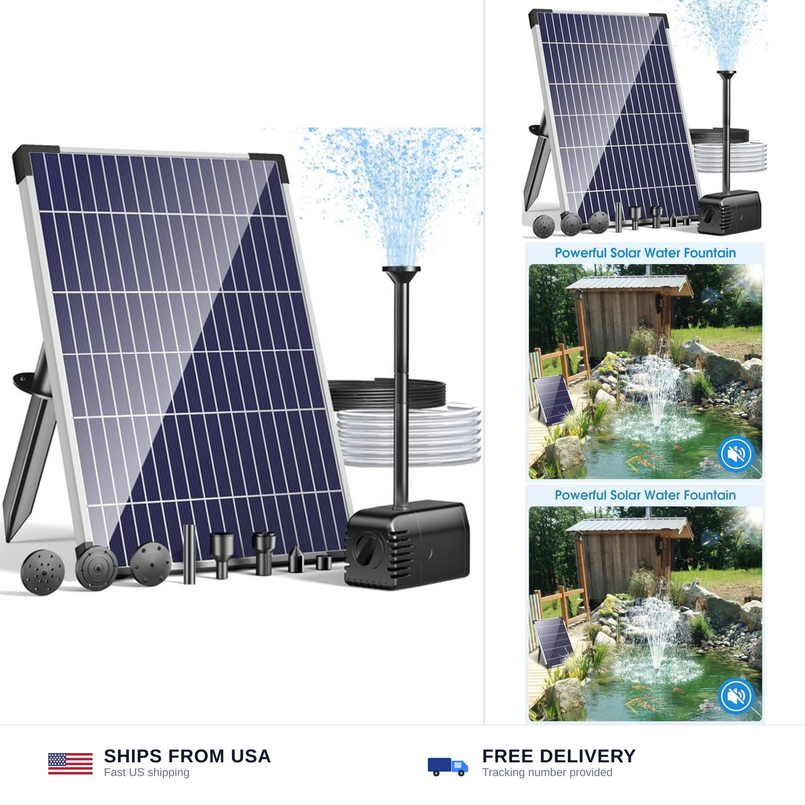 12W Solar Water Fountain Pump, Solar Water Pump with Flow Adjustable 12W Solar Water Fountain Pump, Solar Water Pump with Flow Adjustable