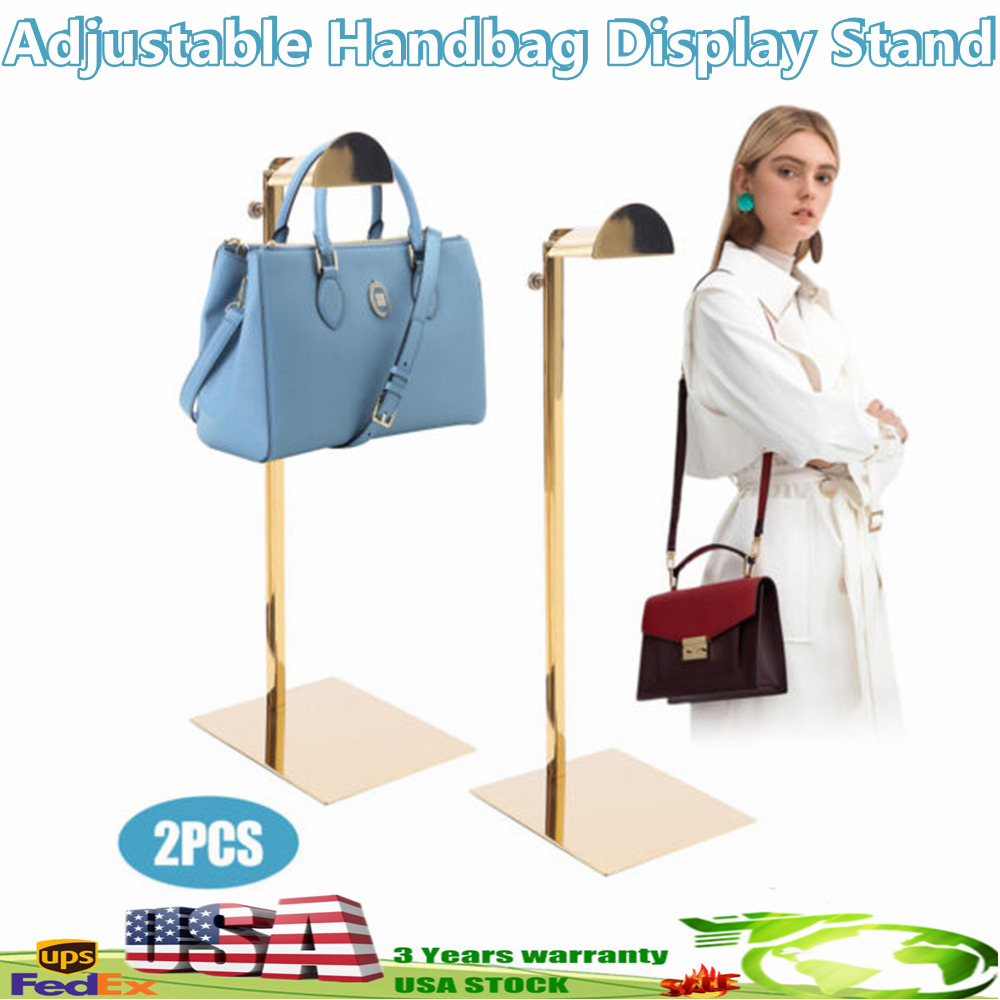 2x Handbag Display Stand Holder Hanging Bag Rack Display for Retail Store USA