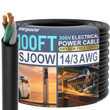 100FT 14/3 SJOOW Portable Power Cable-14 Gauge 3 Conductor-14Awg 300V 15A Bulk C picture