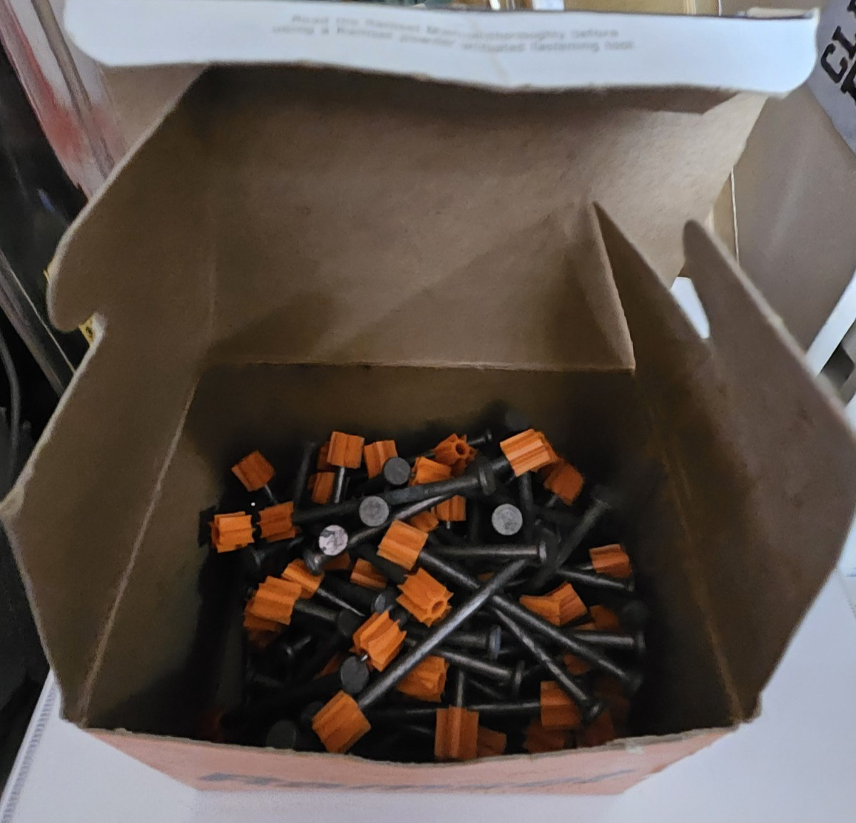 1-1/2” RAMSET 1512 BOX 100 Qty POWDER ACTUATED TOOL .300 HEADED NAILS 2533693