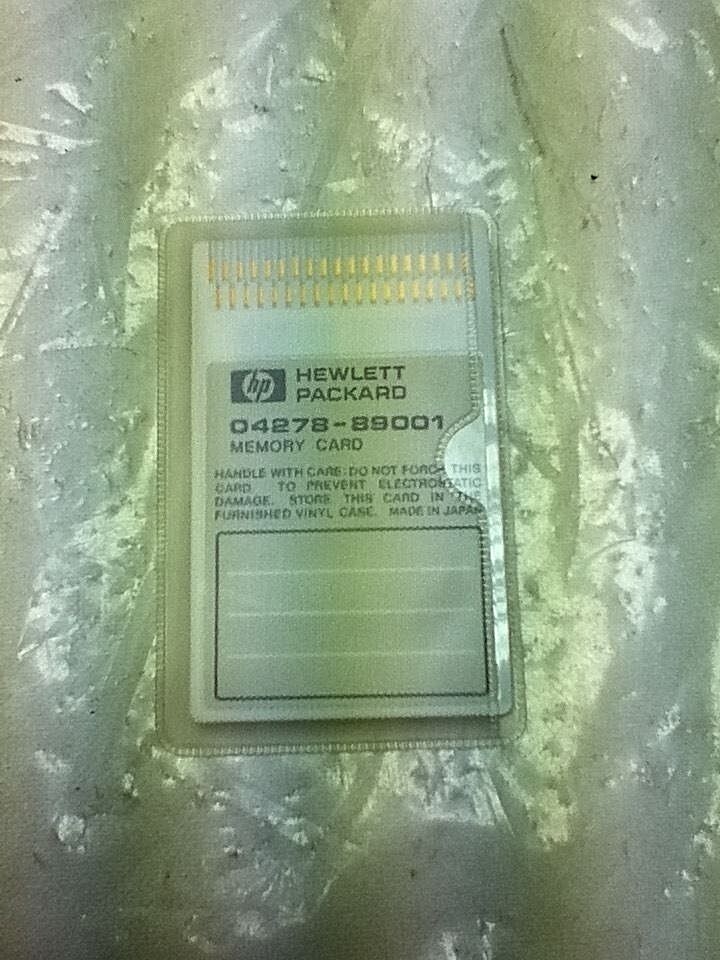 HP 04278-89001 Memory Card HP 04278-89001 Memory Card