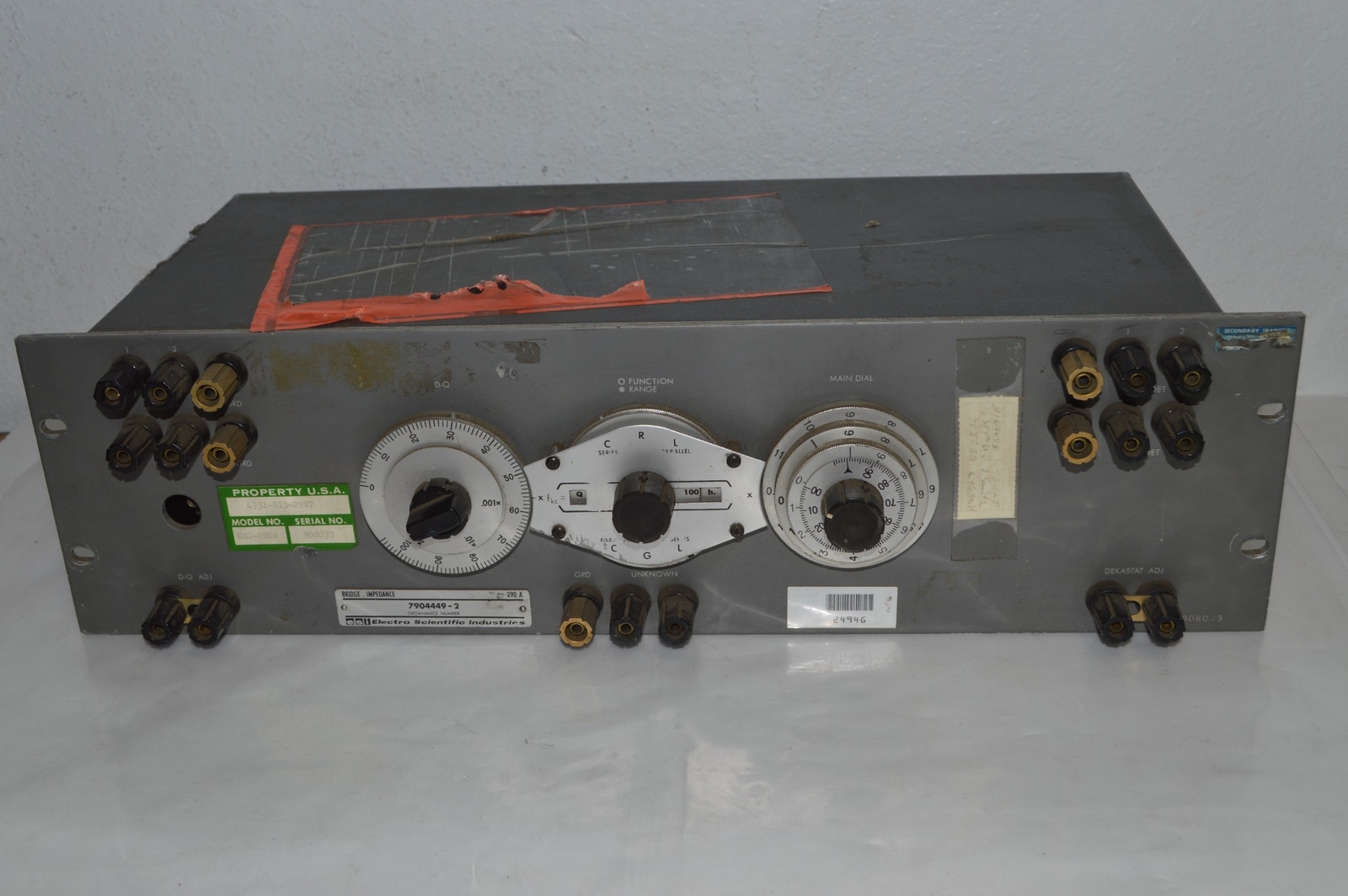 *TC* ESI ELECTRO SCIENTIFIC INDUSTRIES IMPEDANCE BRIDGE 7904449-2 (BAL59) *TC* ESI ELECTRO SCIENTIFIC INDUSTRIES IMPEDANCE BRIDGE 7904449-2 (BAL59)
