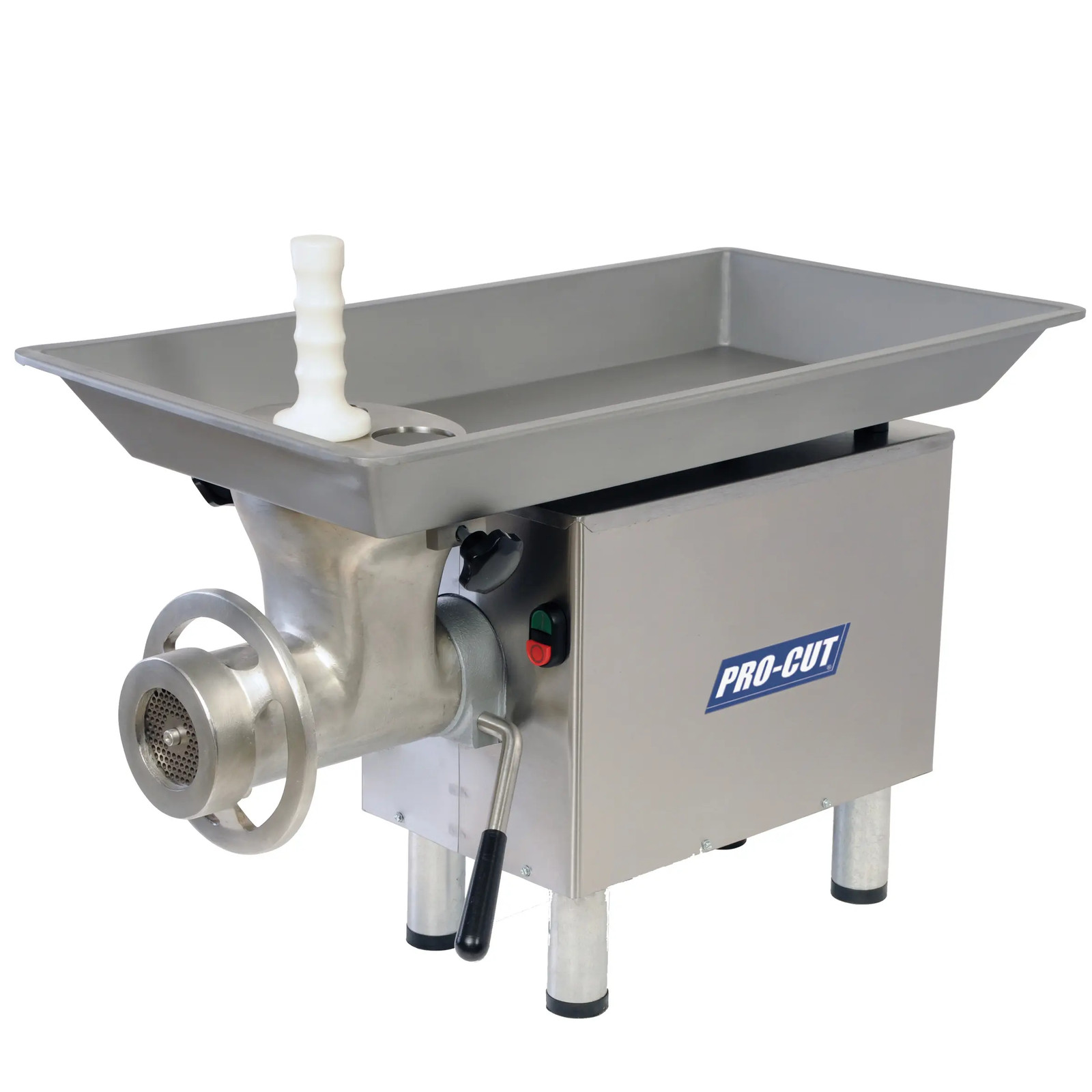PRO-CUT KG-22W High Capacity Electric #22 Hub Stainless Steel Meat Grinder PRO-CUT KG-22W High Capacity Electric #22 Hub Stainless Steel Meat Grinder