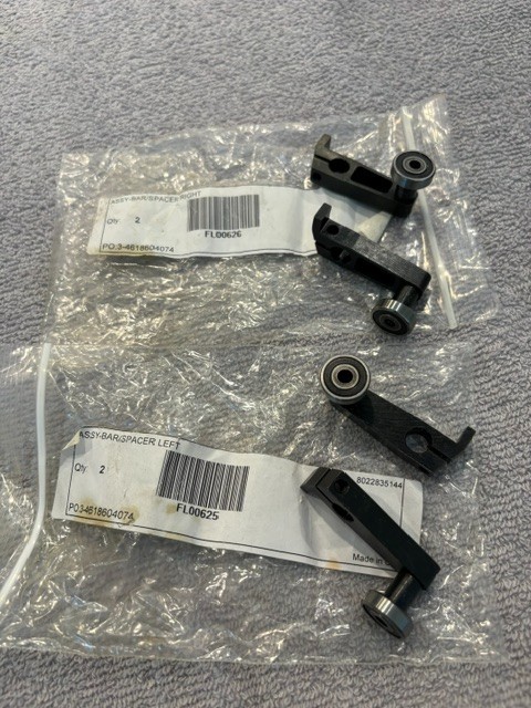 Pitney Bowes Flowmaster= Right and Left / Bar bearing assemblies FL00625/FL00626 Pitney Bowes Flowmaster= Right and Left / Bar bearing assemblies FL00625/FL00626