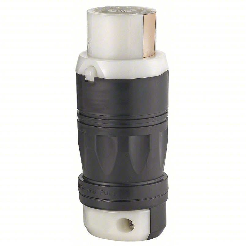 Leviton 3764C 250 VDC/600 VAC Locking Connector Industrial Grade - Black/White Leviton 3764C 250 VDC/600 VAC Locking Connector Industrial Grade - Black/White