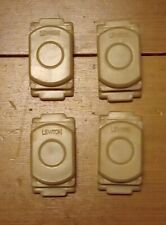 4 Pk Vintage Leviton IVORY Interchangeable DESPARD Blank Cover INSERT NEW 1789-I picture