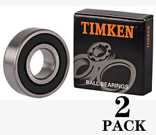 (2 PACK) TIMKEN 6203-2RSC3 6203-2RS 17X40X12MM Double Rubber Seal Ball Bearings picture