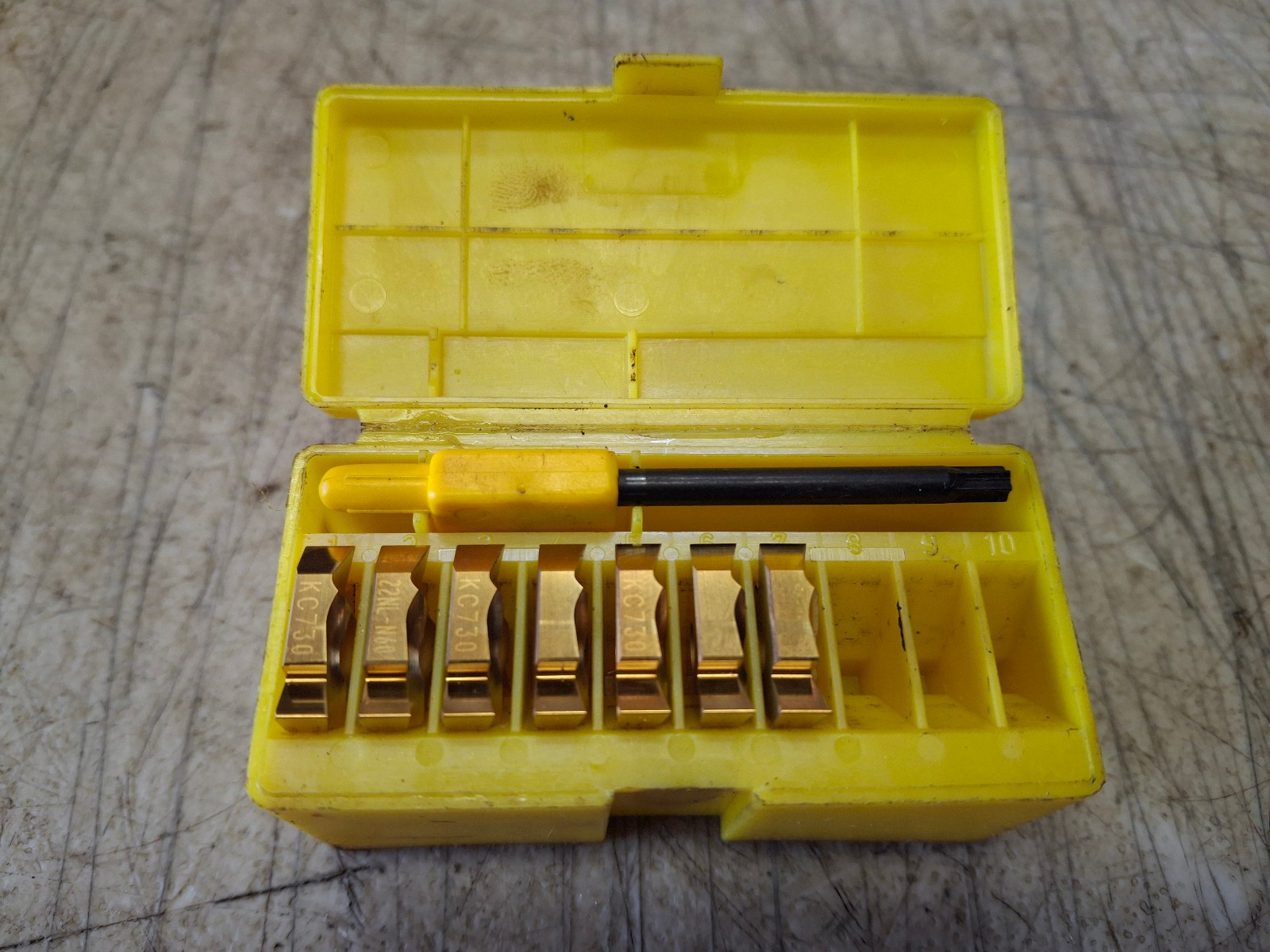 7 Qty. KENNAMETAL CARBIDE INDEXABLE INSERTS LT-22NL N60 KC730 Left-Hand Low Pro 7 Qty. KENNAMETAL CARBIDE INDEXABLE INSERTS LT-22NL N60 KC730 Left-Hand Low Pro