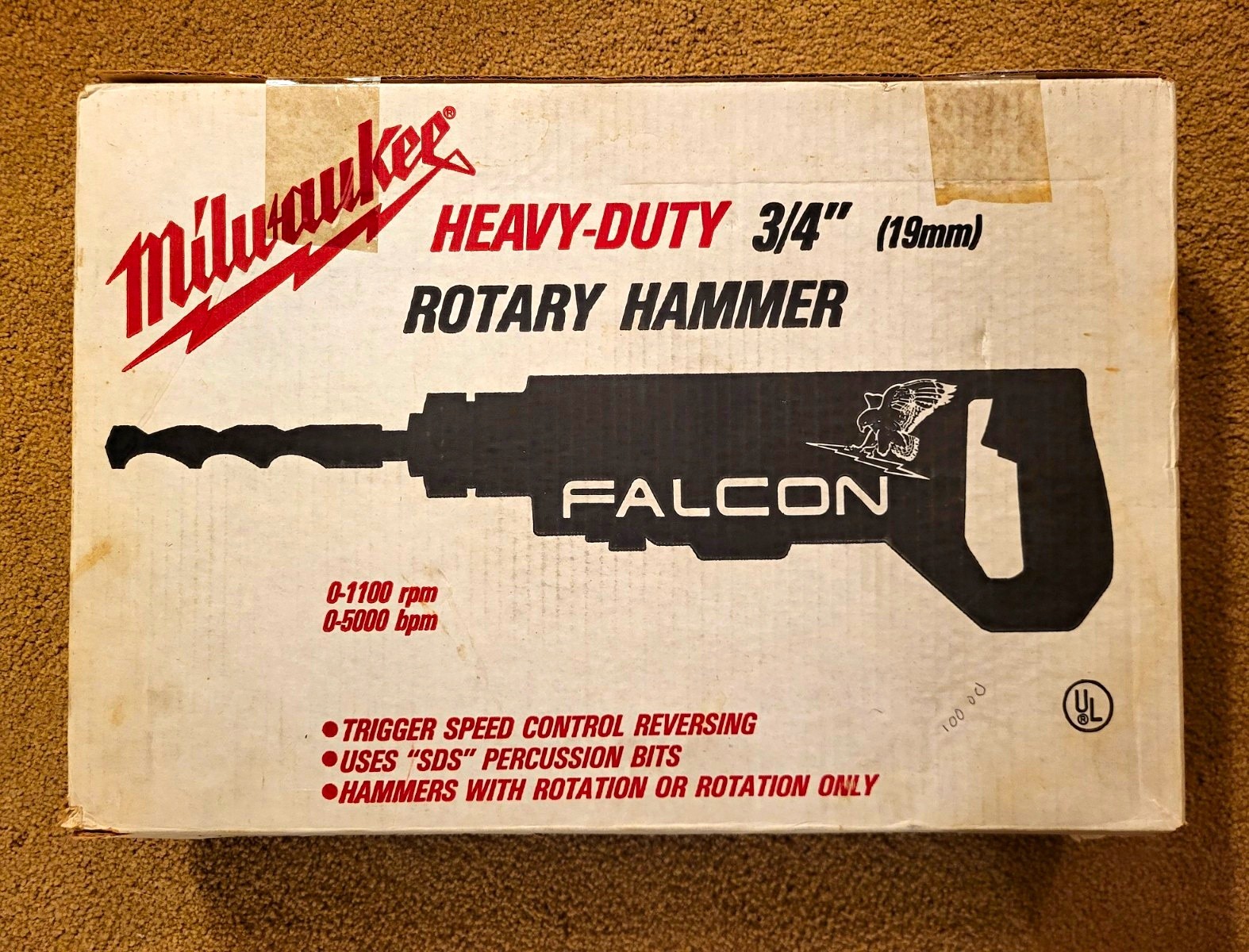 Vintage Milwaukee Falcon 3/4 Vintage Milwaukee Falcon 3/4