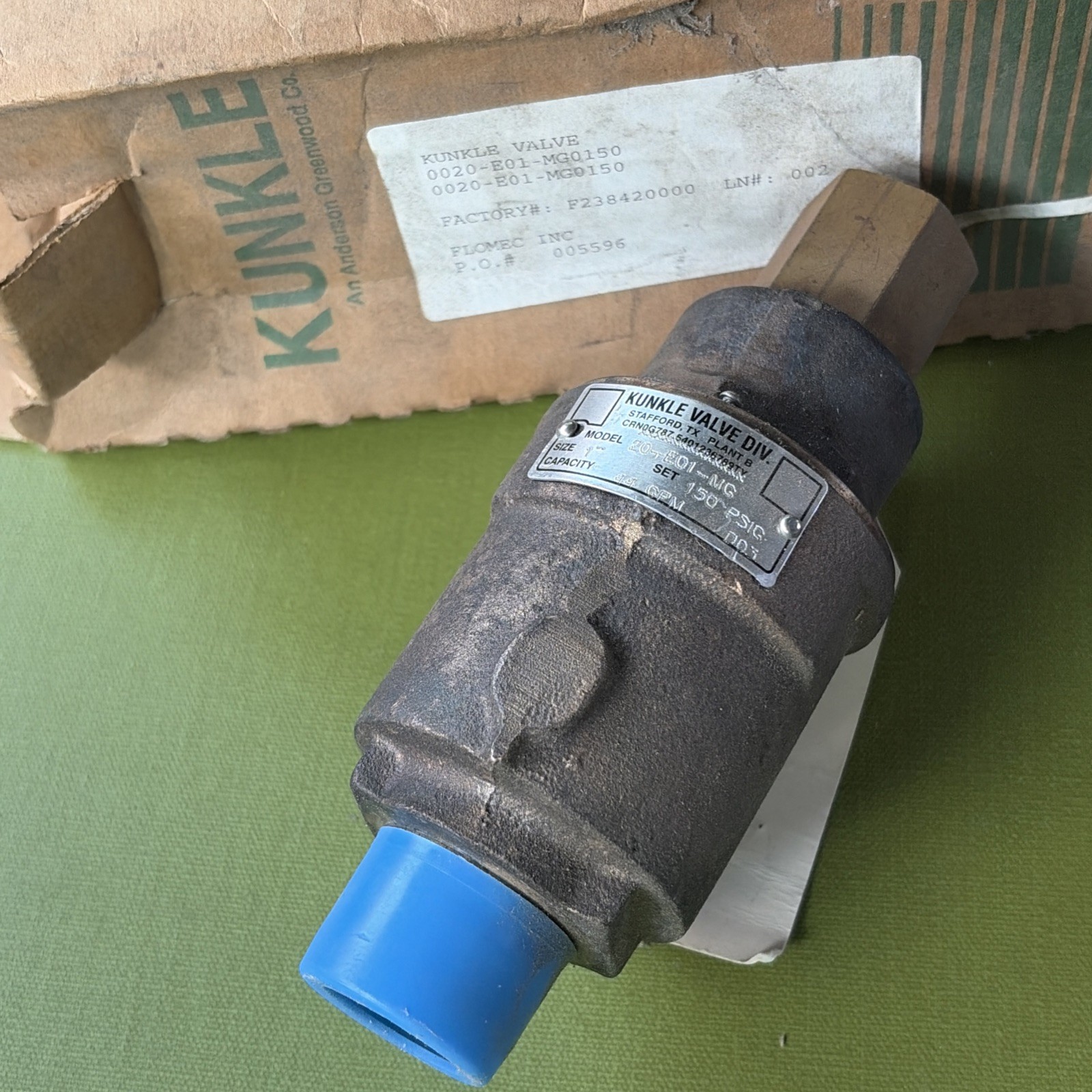 *New* Kunkle 0020-E01 Bronze Relief Valve 1\ *New* Kunkle 0020-E01 Bronze Relief Valve 1\