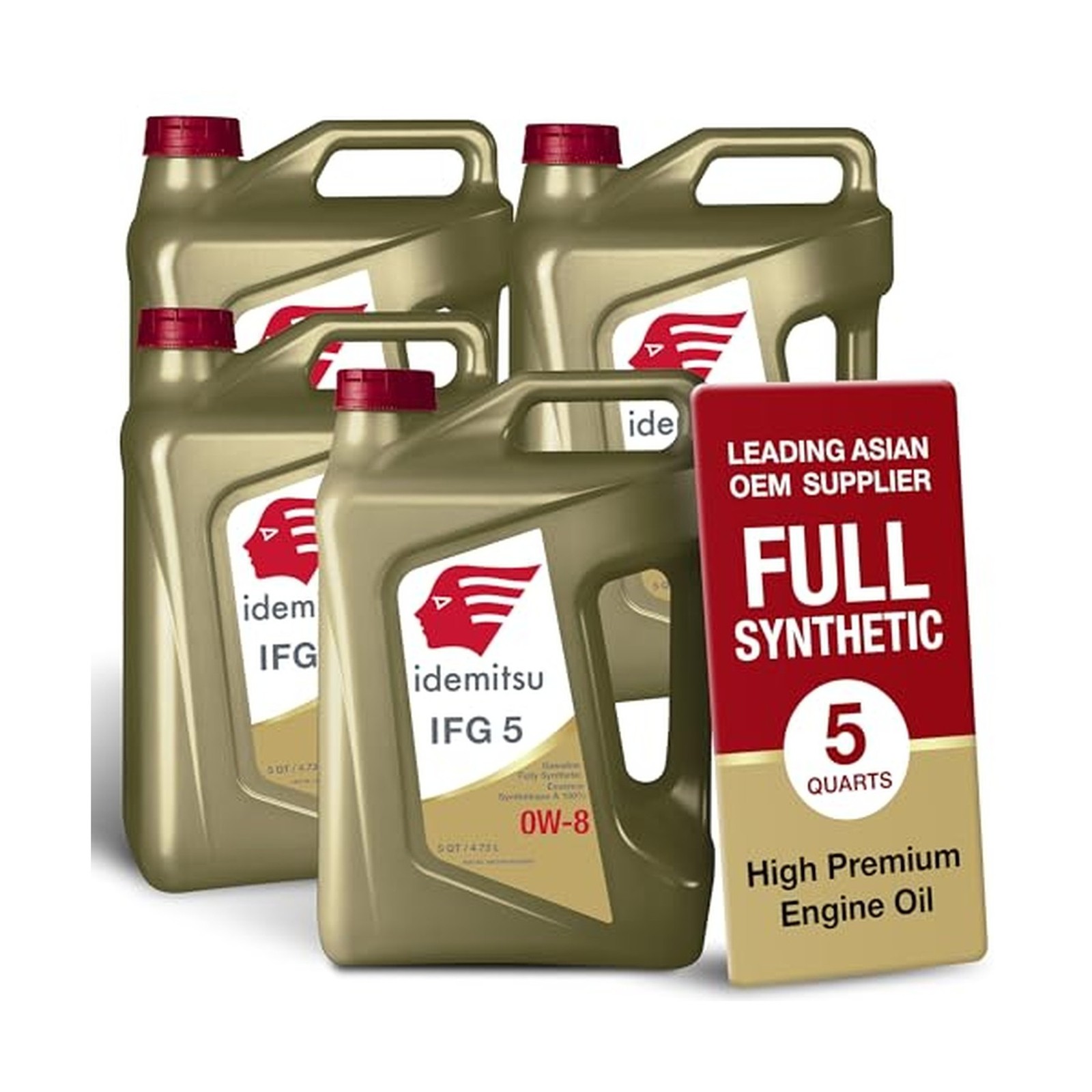 Idemitsu IFG 5 0W-8 Full Synthetic Engine Oil – 5 Qt, Case of 4 Idemitsu IFG 5 0W-8 Full Synthetic Engine Oil – 5 Qt, Case of 4