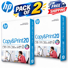 2 Pack HP Copy & Print20 Paper 20lb 8.5x11 Copy Printer Paper 1 Ream 500 Sheets picture