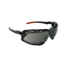 Falcon Anti-UV Safety Gray / Silver Mirror Glasses w Removable Foam Lined Gasket picture