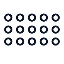 15 Pcs Tohatsu Lower Unit Drain Plug Gasket 332-60006-1, Lube Black  picture