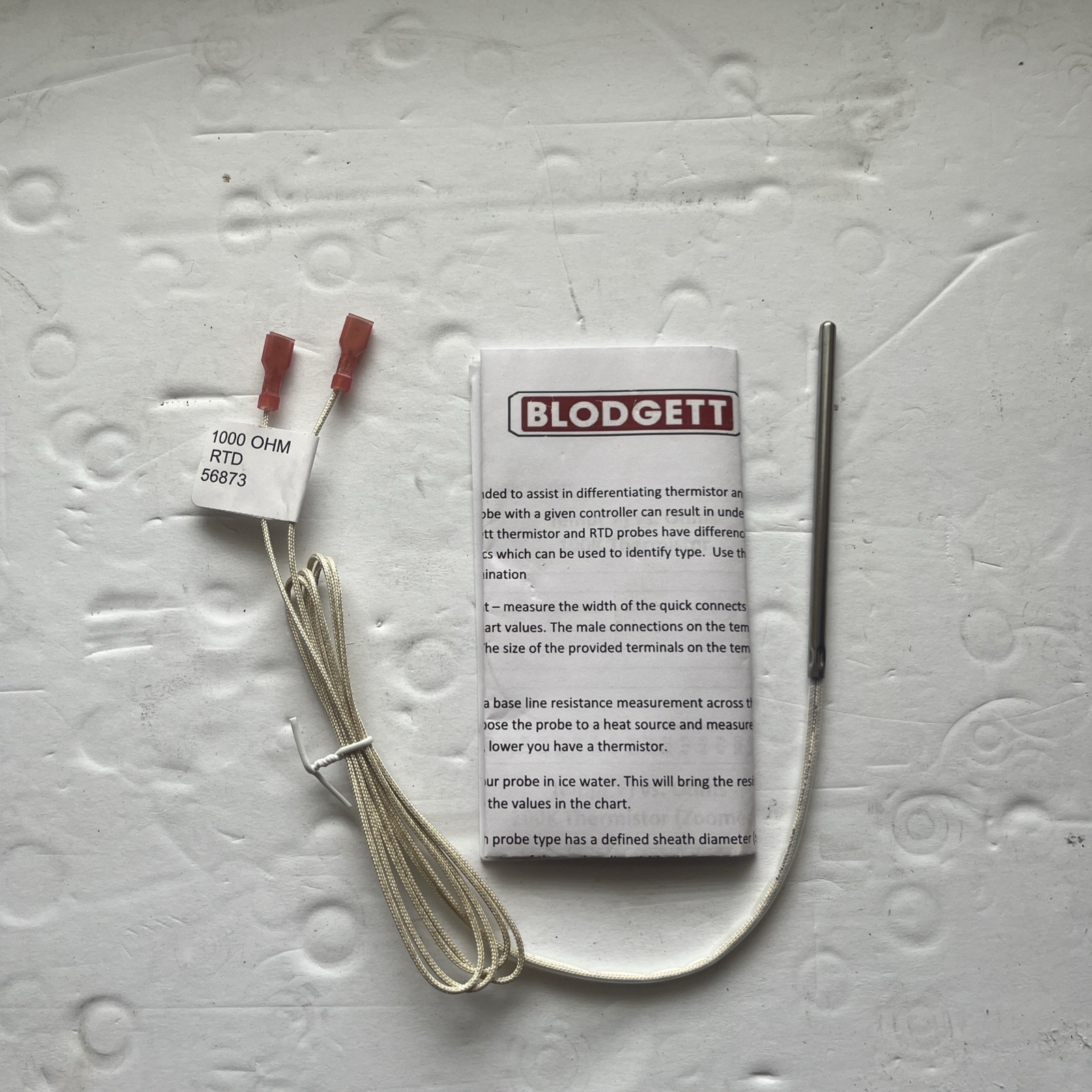 Blodgett Probe,Temp W/Lit 1K Rtd 57562 - + Geniune OEM Blodgett Probe,Temp W/Lit 1K Rtd 57562 - + Geniune OEM