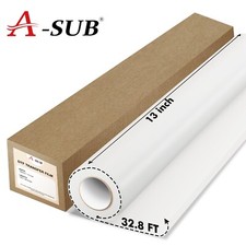 A-SUB DTF Film Roll for Sublimation DTF Transfer Film A3+ 13 inch X 32.8 FT picture