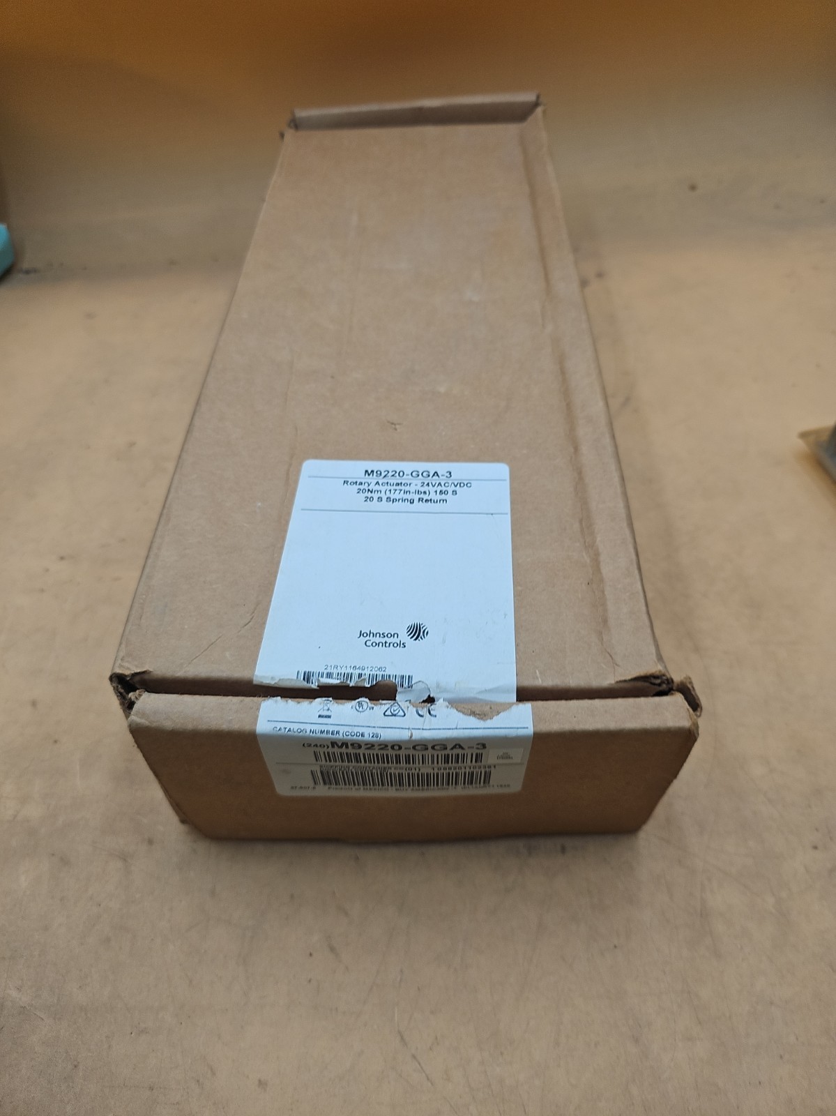 Johnson Controls M9220-GGA-3 Proportional Rotary Actuator 24V 20Nm 177 in-lb