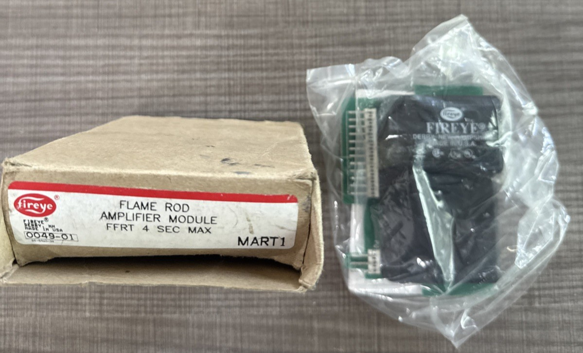 NEW Fireye MART1 Flame Rod Amplifier Module FFRT 4 Second Max NEW Fireye MART1 Flame Rod Amplifier Module FFRT 4 Second Max