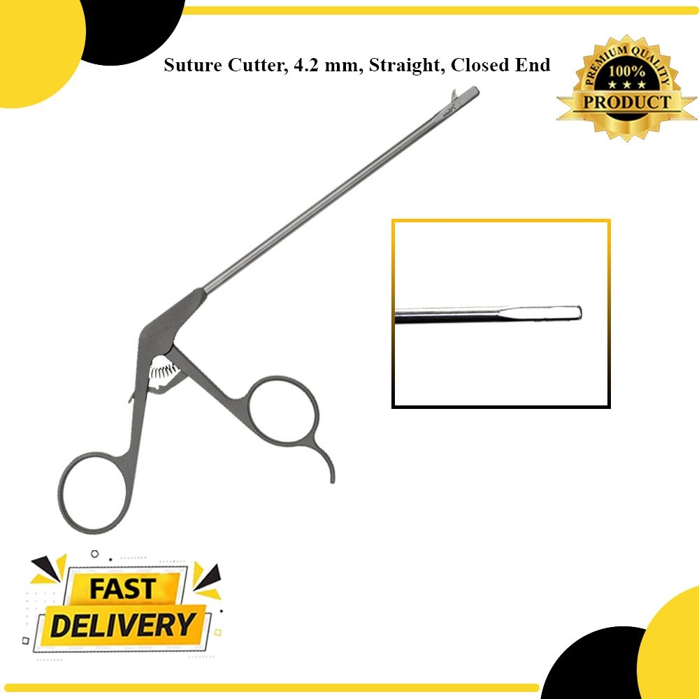 New Arthrex Suture Cutter, 4.2 mm, Straight, closed end New Arthrex Suture Cutter, 4.2 mm, Straight, closed end