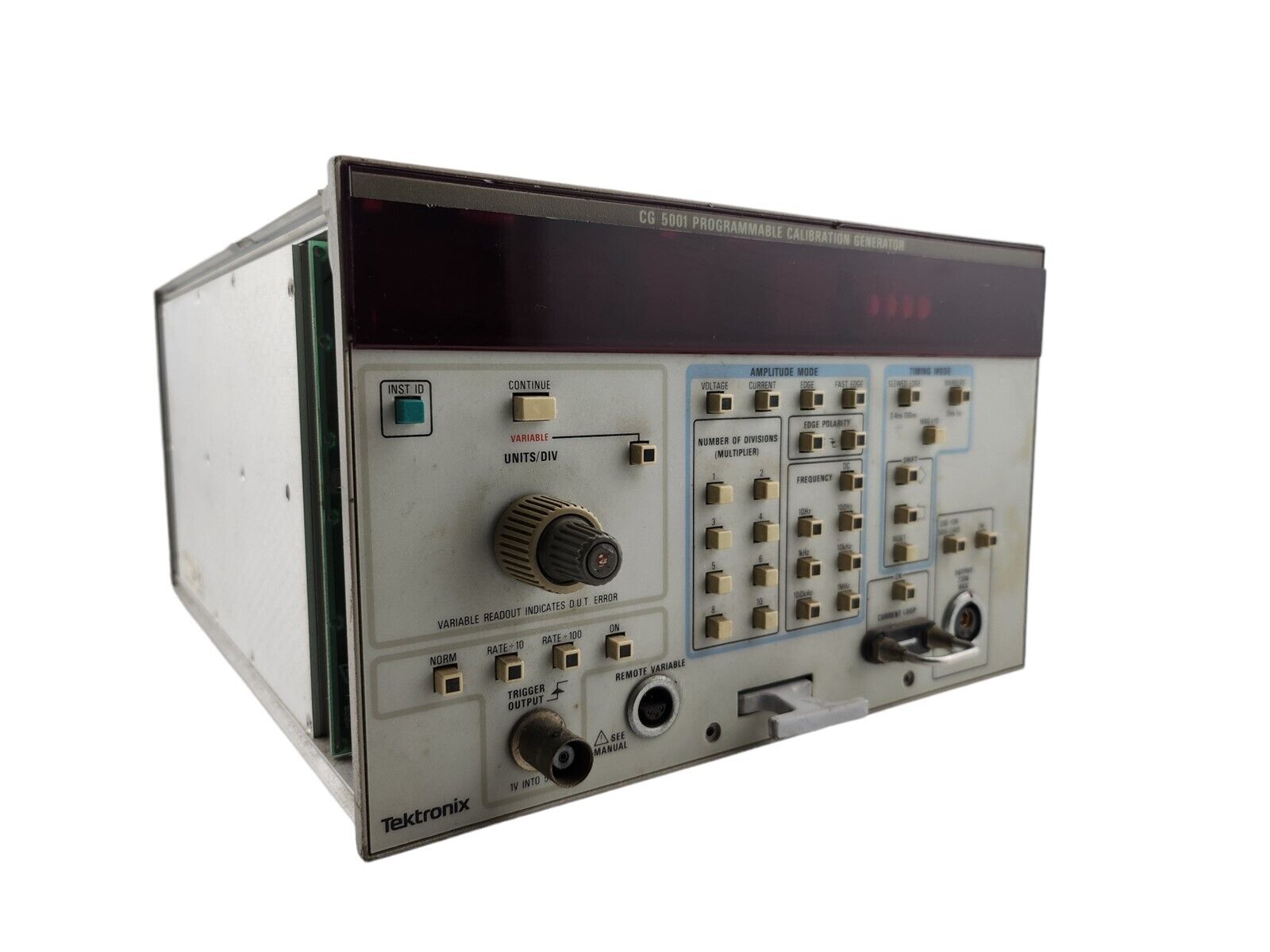 Tektronix CG 5001 Programmable Calibration Generator Plug-In Module Unit CG5001