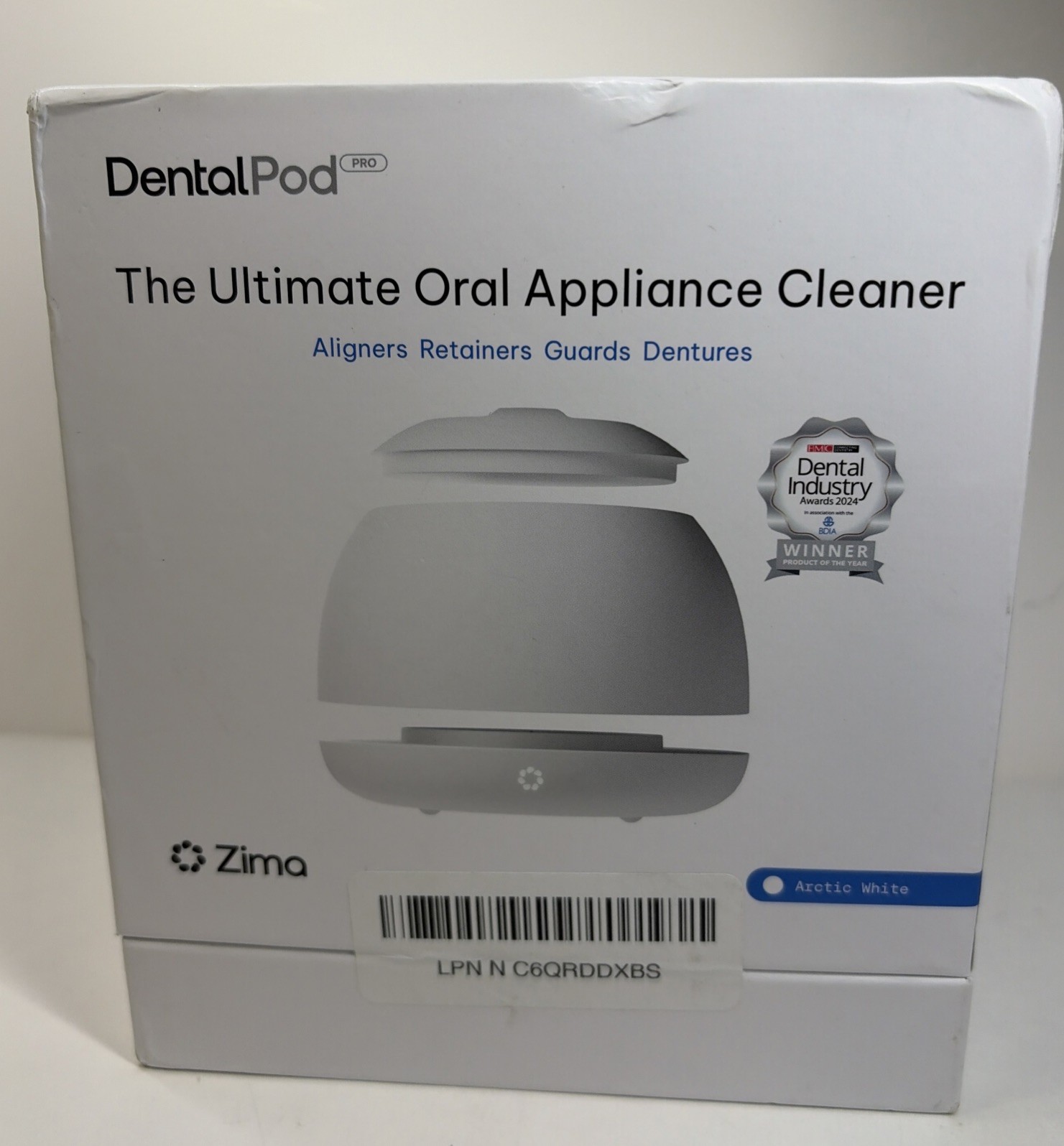 Zima Dental Pod PRO Ultrasonic Retainer Cleaner Machine - White - *NEW Open Box. Zima Dental Pod PRO Ultrasonic Retainer Cleaner Machine - White - *NEW Open Box.