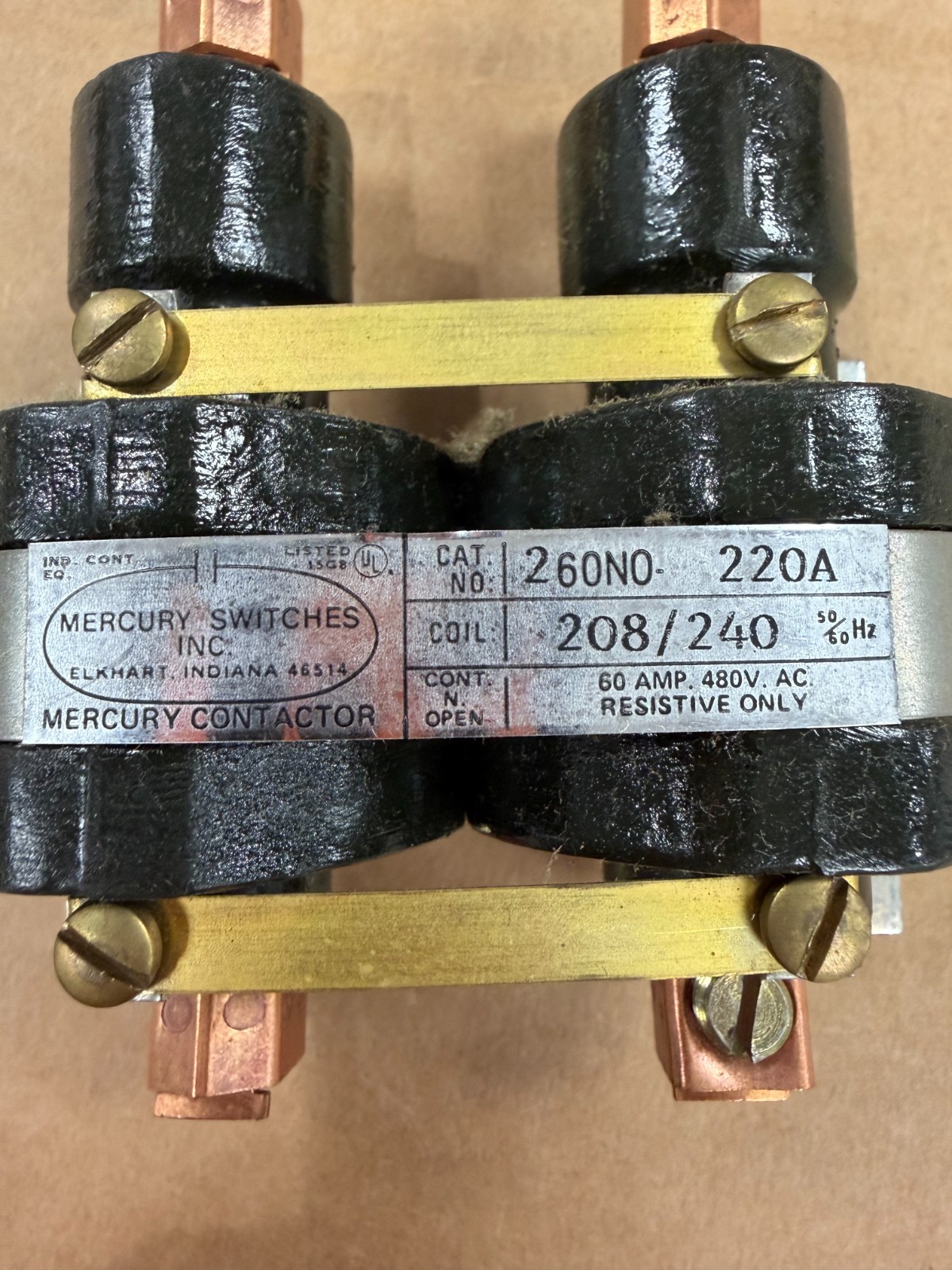 MDI 260NO-220A-18 208/240 VAC 60 A 2-Pole Contactor MDI 260NO-220A-18 208/240 VAC 60 A 2-Pole Contactor