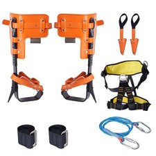 Uimoso Tree Climbing Spikes Set Climbing Spurs Alloy Steel Safety Rope Hareness picture