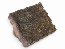 Antique Wooden hand carved Printing Stamp Block for Fabrics Printing picture
